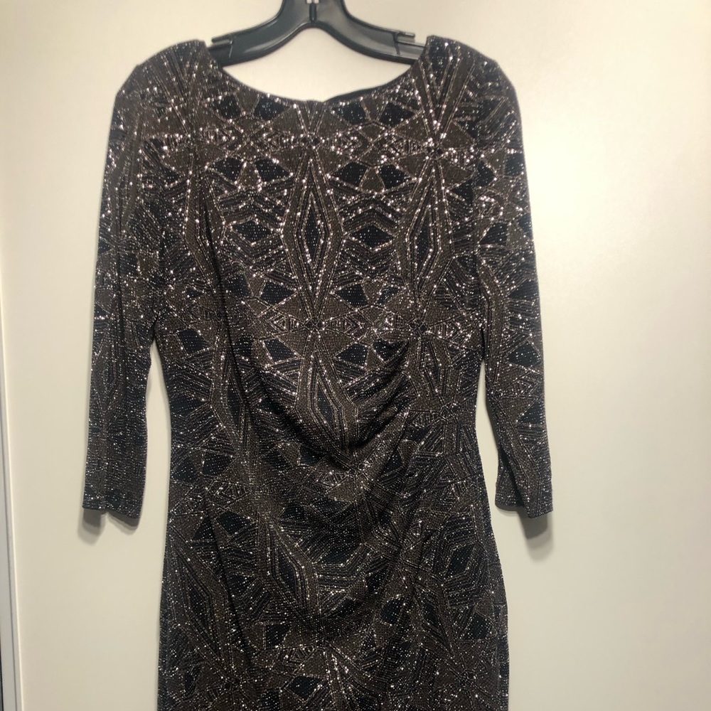 Anne Klein Black and Silver Dress